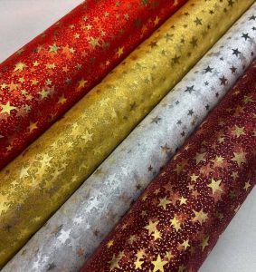 حریر شیشه ای ستاره ای - 4 رنگ